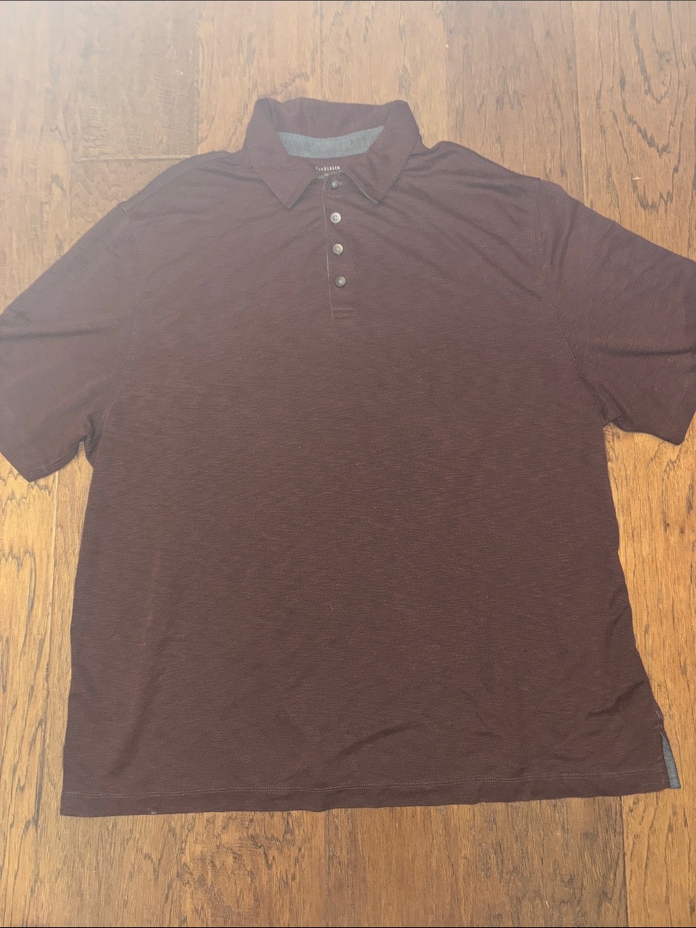 Van Heusen Men's 3XLT Maroon Short-Sleeve Polo